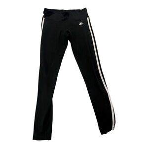 Adidas Black Pants with White Accents